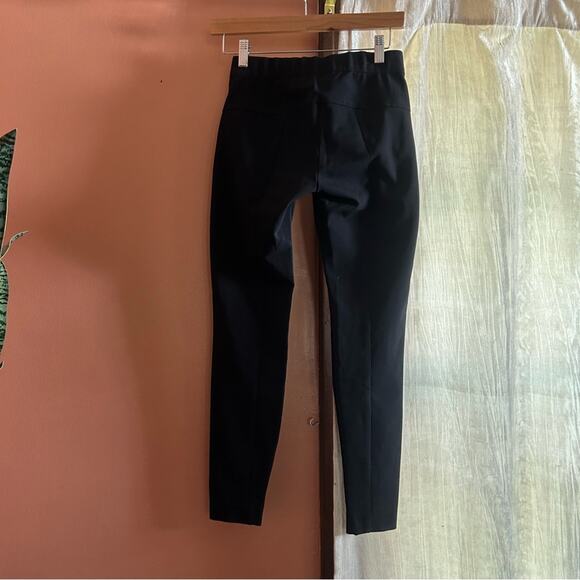 Veronica Beard Pull On Dress Pants Skinny Trousers Elastic Waist Black Size 0 - Picture 4 of 5
